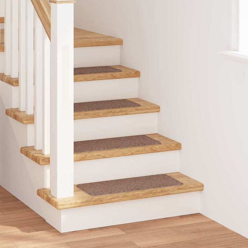 Vidaxl antislip trapmatten 15 st 60 x 25 cm bruin pp rechthoekig