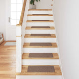 Vidaxl antislip trapmatten 15 st 60 x 25 cm bruin pp rechthoekig - afbeelding 3