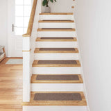 Vidaxl antislip trapmatten 15 st 75 x 20 cm bruin pp rechthoekig - afbeelding 3