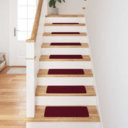 Vidaxl antislip trapmatten 15 st 60 x 25 cm bordeauxrood pp - afbeelding 3