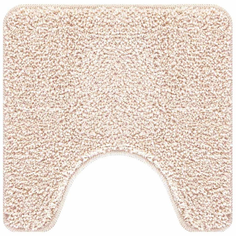 Vidaxl antislip badmat met toilet cut crème 50 x 50 cm pp