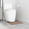 Vidaxl antislip badmat met toilet cut bruin 50 x 50 cm pp