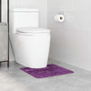 Vidaxl antislip badmat met toilet cut paars 50 x 50 cm pp