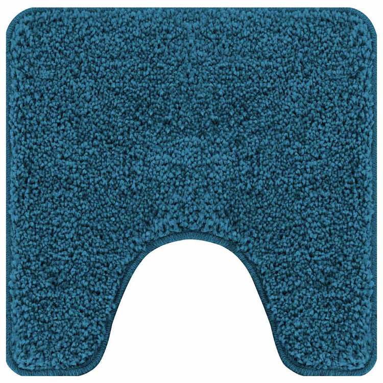 Vidaxl antislip badmat met toilet cut blauw 50 x 50 cm pp