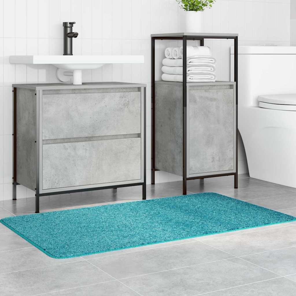 Vidaxl antislip badmat turquoise 70 x 120 cm pp