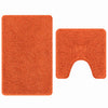 Vidaxl antislip badmat set 2 pcs oranje pp
