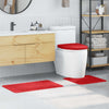 Vidaxl antislip badmat set 3 pcs rood pp