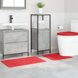 Vidaxl antislip badmat set 3 st rood 50 x 80 cm pp - afbeelding 3
