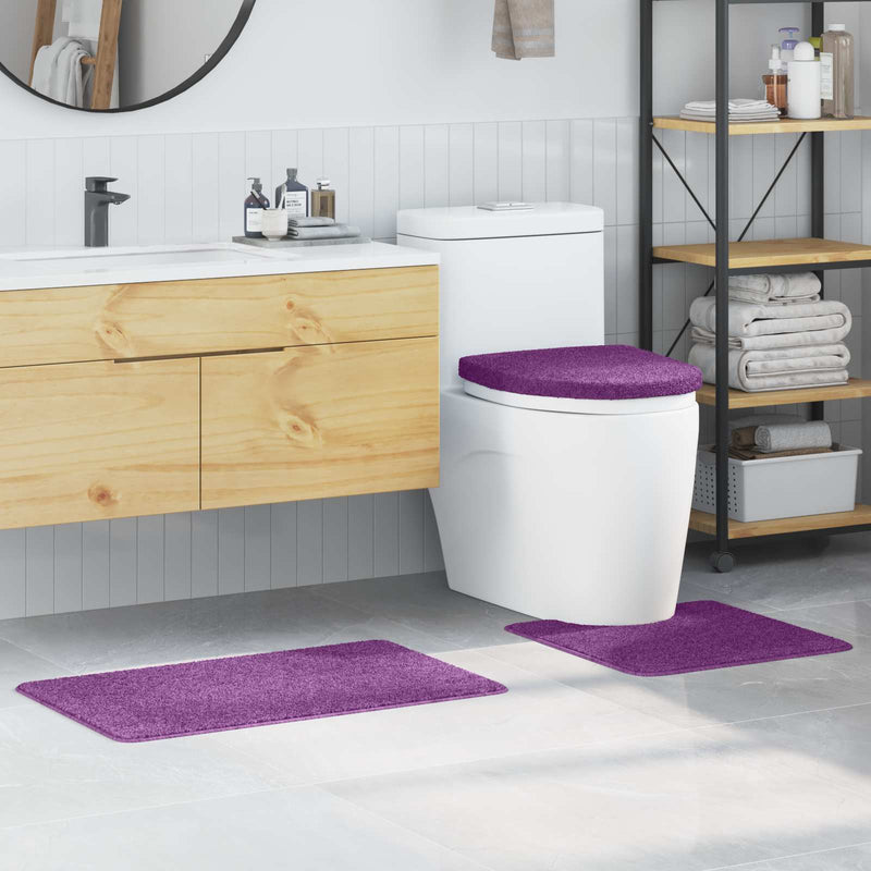 Vidaxl antislip badmat set 3 st paars 50 x 80 cm pp