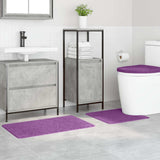 Vidaxl antislip badmat set 3 st paars 50 x 80 cm pp - afbeelding 3