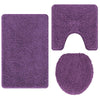 Vidaxl antislip badmat set 3 pcs paars pp