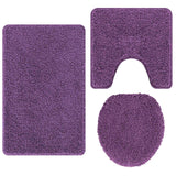 Vidaxl antislip badmat set 3 st paars 50 x 80 cm pp - afbeelding 2