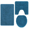Vidaxl antislip badmat set 3 pcs blauw pp