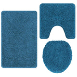 Vidaxl antislip badmat set 3 st blauw 50 x 80 cm pp - afbeelding 2