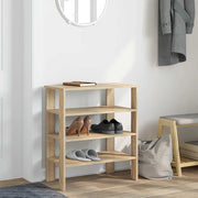 Vidaxl schoenenrek 61x32x70 cm bewerkt hout sonoma eikenkleurig - afbeelding 3