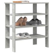 Vidaxl schoenenrek 61x32x70 cm bewerkt hout betongrijs - afbeelding 1