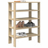 Vidaxl schoenenrek 61x32x87,5 cm bewerkt hout sonoma eikenkleurig