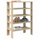 Vidaxl schoenenrek 61x32x87,5 cm bewerkt hout sonoma eikenkleurig