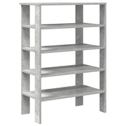Vidaxl schoenenrek 61x32x87,5 cm bewerkt hout betongrijs - afbeelding 2