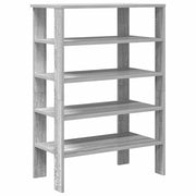 Vidaxl schoenenrek 61x32x87,5 cm bewerkt hout grijs sonoma eikenkleur - afbeelding 2