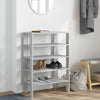 Vidaxl schoenenrek 61x32x87,5 cm bewerkt hout grijs sonoma eikenkleur
