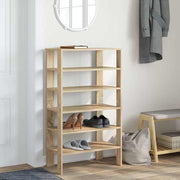 Vidaxl schoenenrek 61x32x105 cm bewerkt hout sonoma eikenkleurig - afbeelding 3