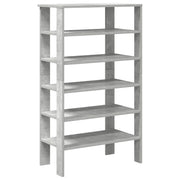 Vidaxl schoenenrek 61x32x105 cm bewerkt hout betongrijs - afbeelding 2