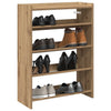 Vidaxl schoenenrek 60x25x81 cm bewerkt hout artisanaal eikenkleur
