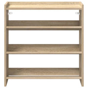Vidaxl schoenenrek 60x25x62 cm bewerkt hout sonoma eikenkleurig - afbeelding 2