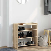 Vidaxl schoenenrek 60x25x62 cm bewerkt hout sonoma eikenkleurig - afbeelding 3