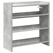 Vidaxl schoenenrek 60x25x62 cm bewerkt hout betongrijs - afbeelding 2