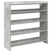 Vidaxl schoenenrek 80x25x81 cm bewerkt hout betongrijs - afbeelding 2