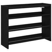Vidaxl schoenenrek 80x25x62 cm bewerkt hout zwart - afbeelding 2