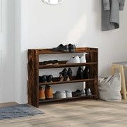 Vidaxl schoenenrek 80x25x62 cm bewerkt hout gerookt eikenkleurig - afbeelding 3