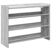 Vidaxl schoenenrek 80x25x62 cm bewerkt hout grijs sonoma eikenkleur - afbeelding 2