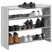 Vidaxl schoenenrek 80x25x62 cm bewerkt hout grijs sonoma eikenkleur - afbeelding 1