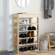 Vidaxl schoenenrek 60x30x98 cm bewerkt hout sonoma eikenkleurig - afbeelding 3