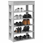 Vidaxl schoenenrek 60x30x98 cm bewerkt hout grijs sonoma - afbeelding 1