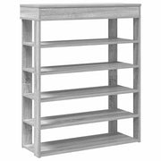 Vidaxl schoenenrek 80x30x98 cm bewerkt hout grijs sonoma - afbeelding 2