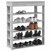 Vidaxl schoenenrek 80x30x98 cm bewerkt hout grijs sonoma - afbeelding 1