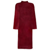 Vidaxl badjas kinn rood s katoen