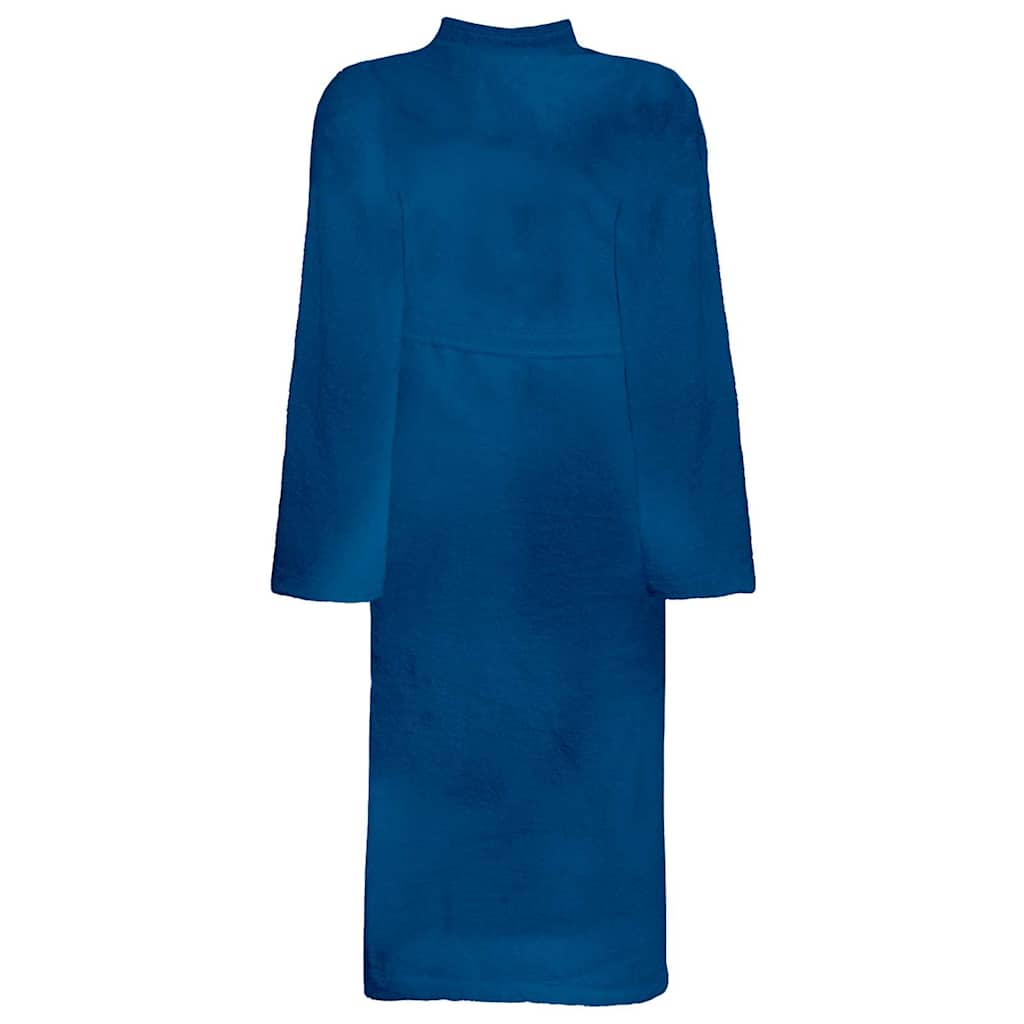 Vidaxl badjas kinn blauw xl katoen