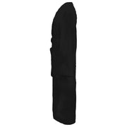 Vidaxl badjas kinn zwart xxxl katoen - afbeelding 2