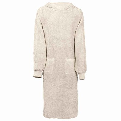 Vidaxl deken hoodie kinn crème xl katoen