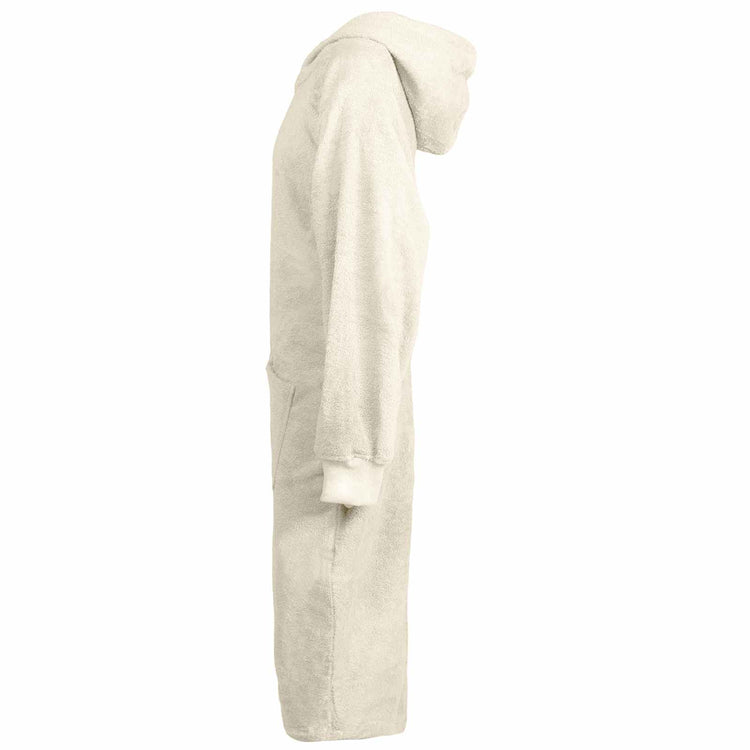 Vidaxl deken hoodie kinn crème xl katoen