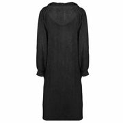 Vidaxl deken hoodie kinn zwart xl katoen - afbeelding 3