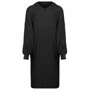 Vidaxl deken hoodie kinn zwart xl katoen - afbeelding 1
