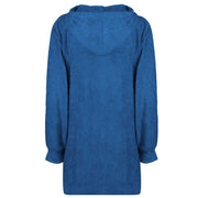 Vidaxl deken hoodie kinn marineblauw l katoen - afbeelding 3