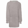 Vidaxl deken hoodie kinn grijs l katoen