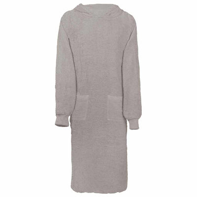Vidaxl deken hoodie kinn grijs xl katoen
